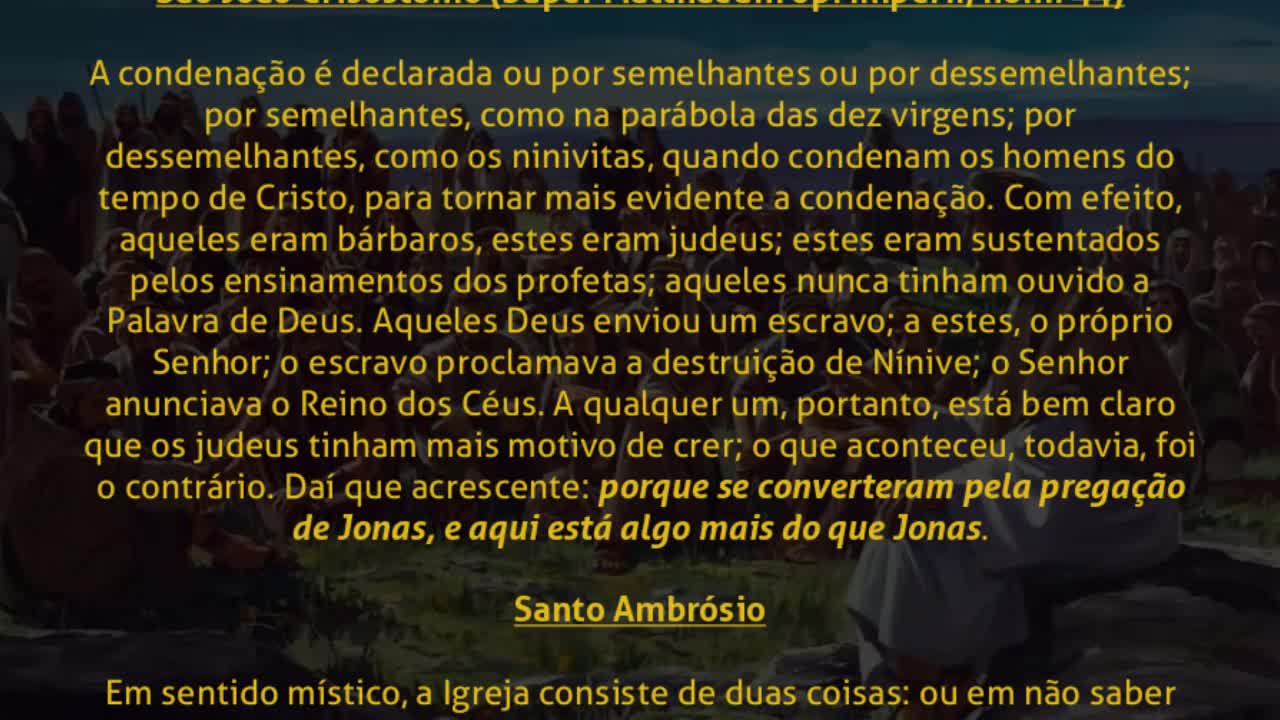 Segunda feira da 28ª Semana do Tempo Comum - Ano C