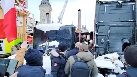 Police Brutality on Parliament Hill Feb 18 2022 Freedom Convoy