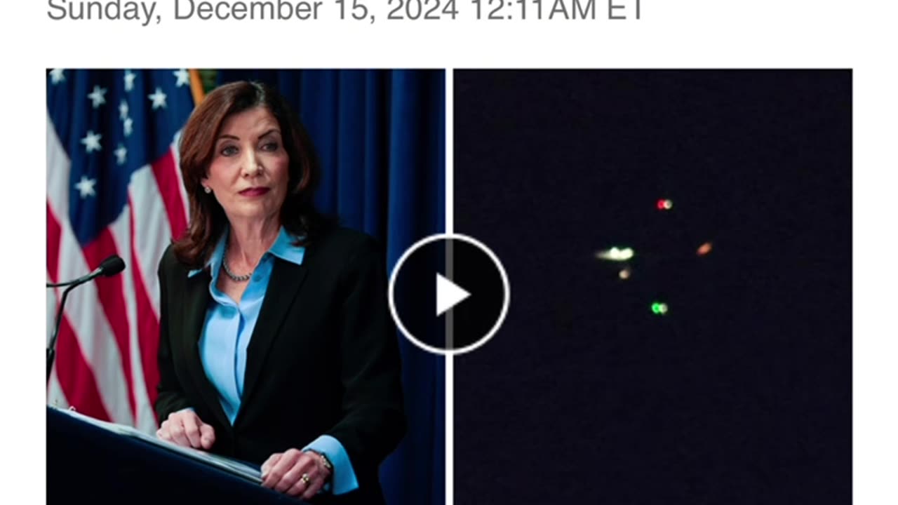 Kathy Hochul acknowledges Drone Sightings that shut down NY Airport!?