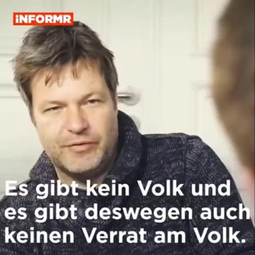Habeck: Es gibt kein Volk!