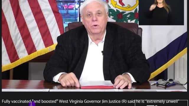 Thrice Jabbed WV Governor In Bad Condition Due To Rona