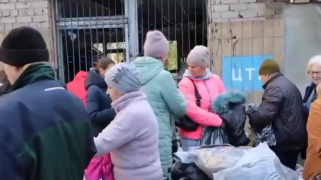 Jackets & sweaters were donated to the residents of Mariupol