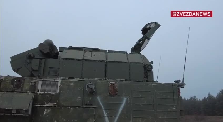 Images of combat work of the Tor-M2 air defense systems of the Russian troops on the front line.