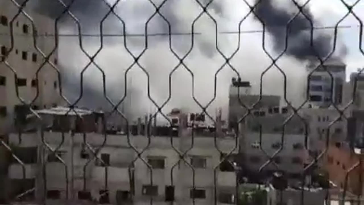 Israeli air strikes on Hamas in the Gaza Strip.