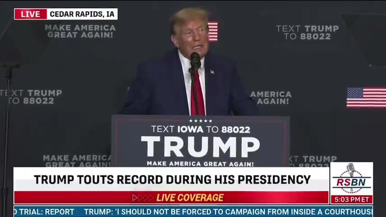 Trump reads criminal evidence against Joe Biden on national TV