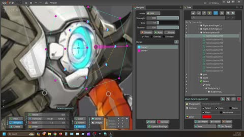 Spine 2d tutorial Full rigging process 07