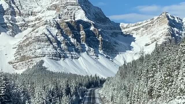 When winter comes early in Banff