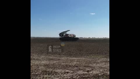 Ukrainian air defenses downing an Iranian "Shahed-136" kamikaze drone (reportedly)