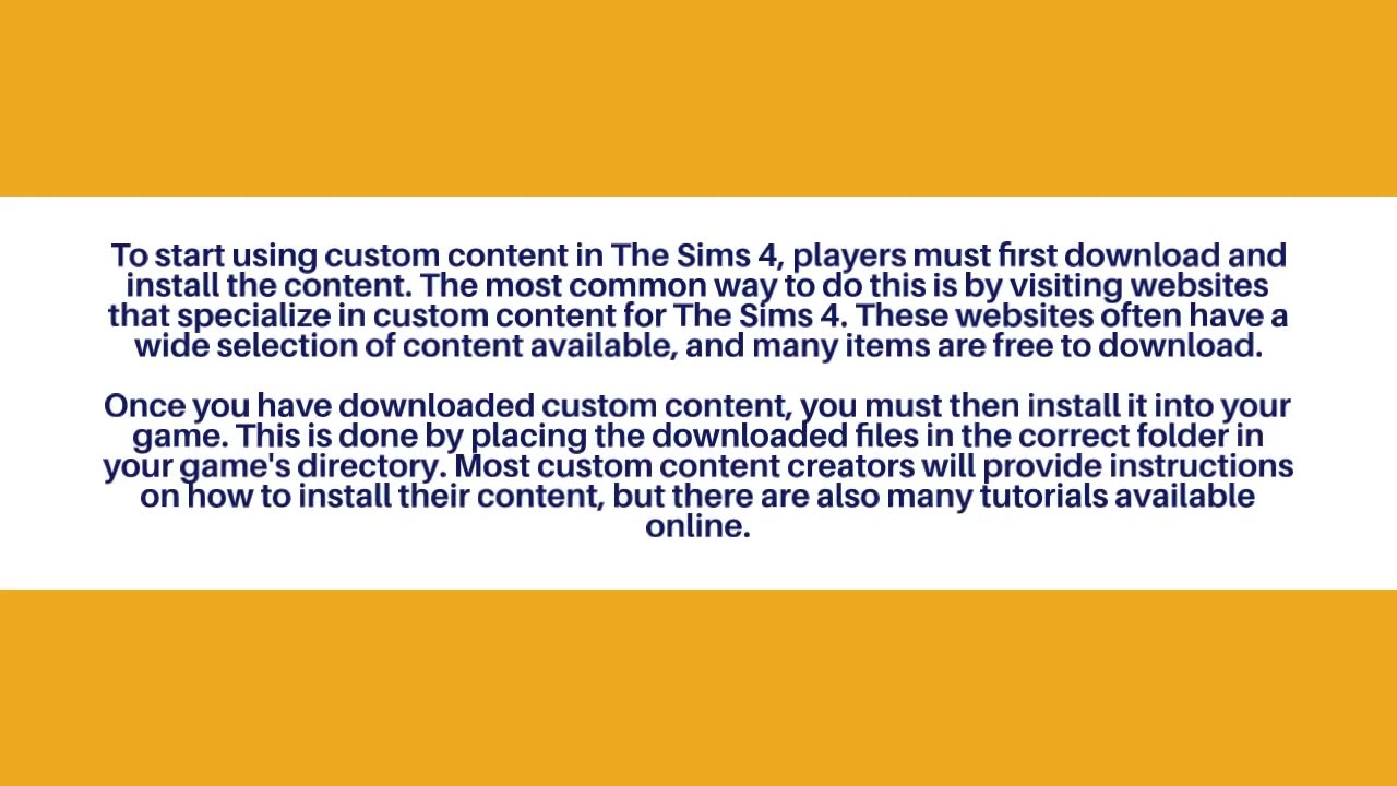 Enhance Your Gameplay with The Sims 4 Custom Content