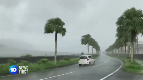 Typhoon Nanmadol Heads To Japan l 10 News First