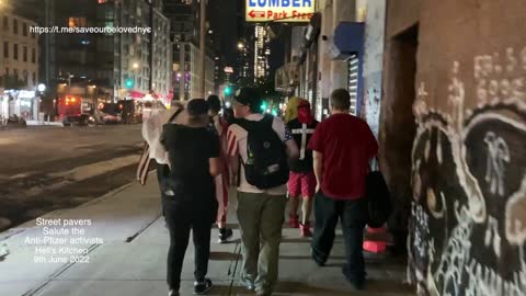 NYC STREET PAVERS Take the Fuck Eric Adams flag 9th June