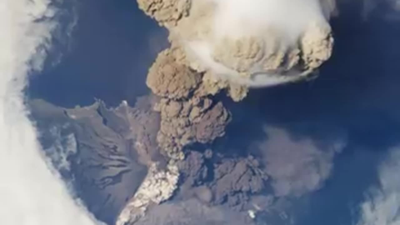 NASA | Sarychev Volcano Eruption from the International Space Station