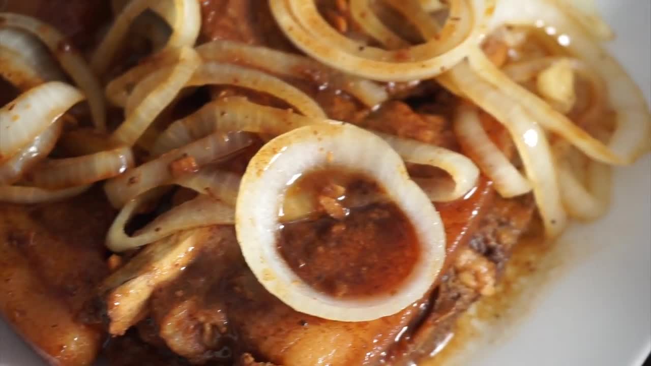 Pork steak ,,Filipino style..