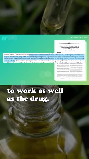 Rosemary oil for hair loss? #nutritionfactsorg #hairloss #aging #antiaging