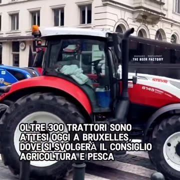 The farmers are BACK protesting in Brussels (2024 March 26) against the EU climate policies.
