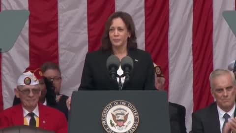 Kamala Almost Cries While Praising Biden As One Of Nation's "Greatest Warriors"