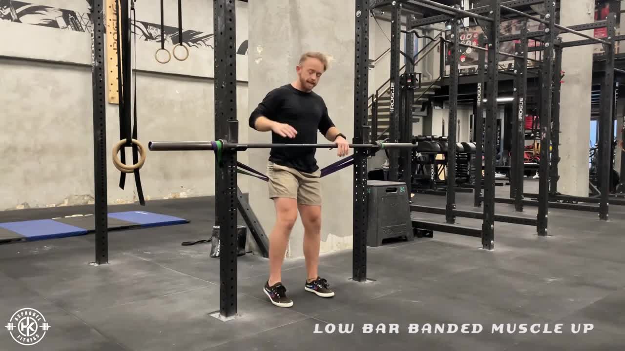 Low Bar Banded Muscle Up