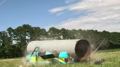 Metal Pipe Vs. School Bus