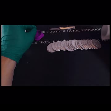 Fitting American Silver Eagles into Airtites (ASMR) trailer #youtubeshorts #shorts #money #ASMR