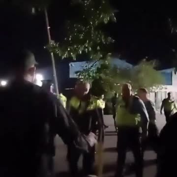 Irish women maintaining a 24-hour blockade outside a building designated for