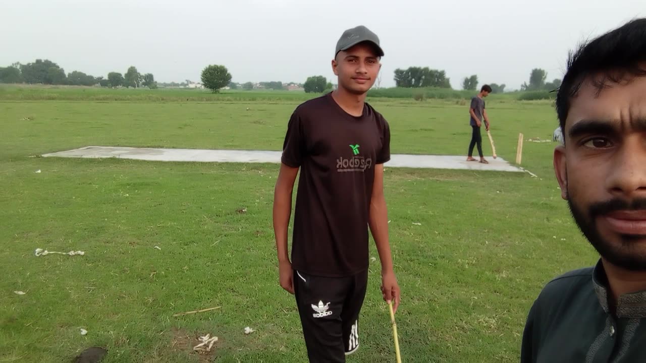 Playing Cricket Match