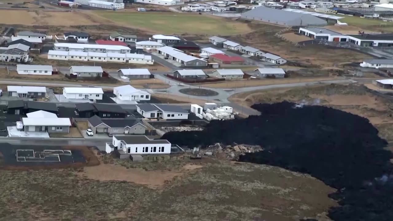 Man watches Iceland volcano burn his house down on TV