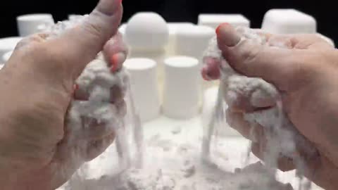 ASMR White Baking Soda Crushing