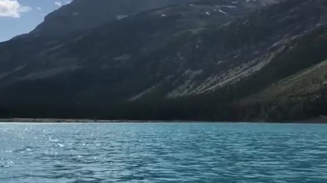 Turquoise waters of the Bow Glacier