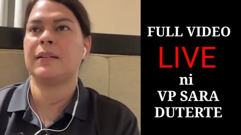 KAPAPASOK lang/ LIVE na pahayag Ng VP SARA DUTERTE 11/26/2025