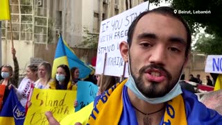 'Stop Putin': protesters around the world express fears
