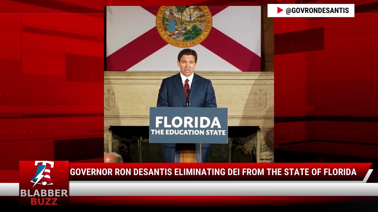 Governor Ron DeSantis Eliminating DEI From The State Of Florida