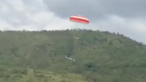 Plane Hanging With Parachute before Crash in Brazil Video Goes Viral