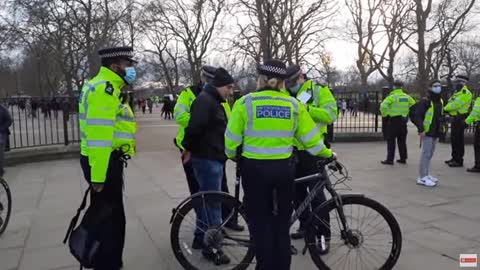 man arrested on his bike
