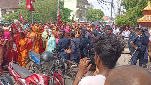 Nepal electronic bill andolan in kalaiya