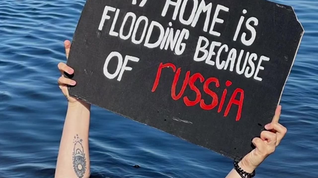 Kherson flooding because of russia