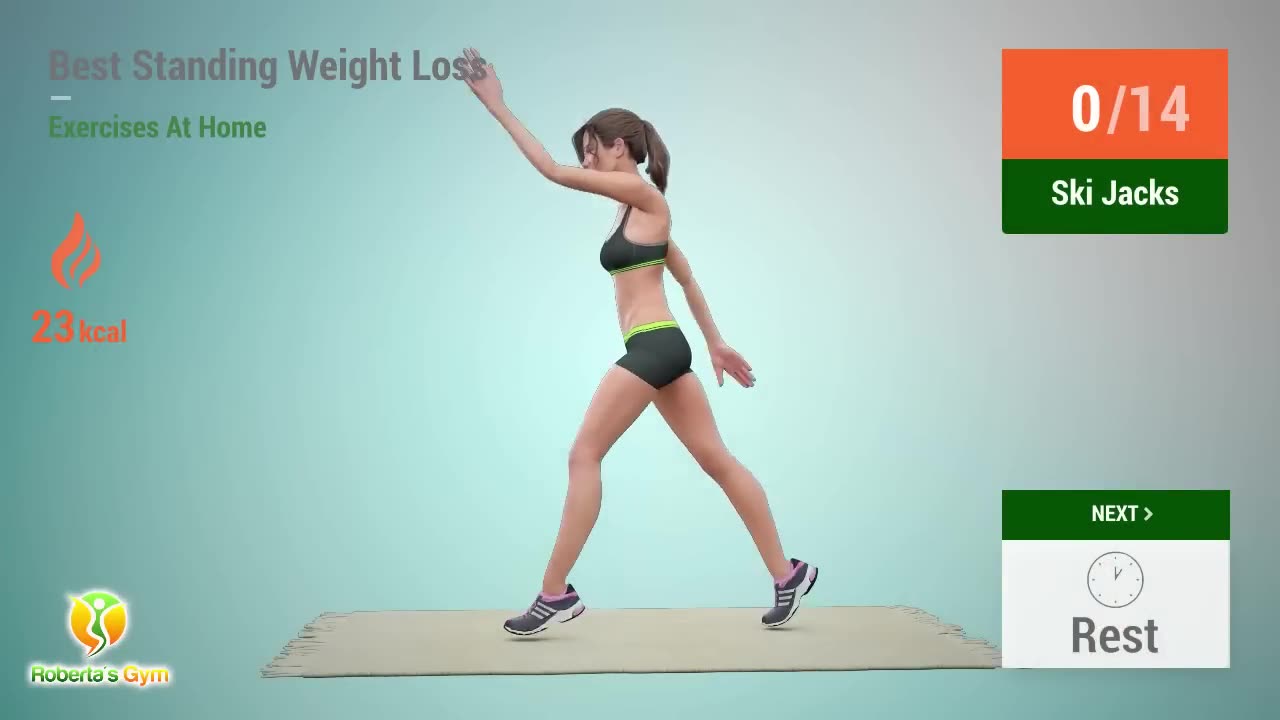 14 Best Standing Weight Loss Exercises At Home: Cardio, Abs & Legs