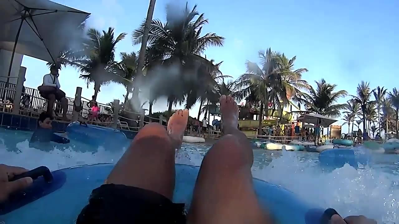 Water slides at Beach Park in Aquiraz, Brazil