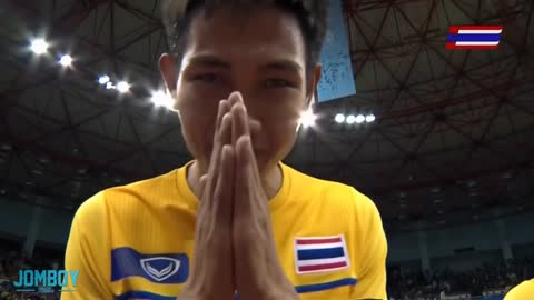 Thailand beats Korea is Kick Volleyball! (Sepak Takraw)