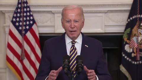 Biden's Values on Display: "I'm Wearing My Ukraine Tie, My Ukraine Pin..."