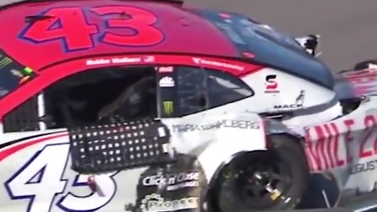 Bubba Wallace Went to Dale Earnhardt Jr.'s NASCAR Graveyard After the Hardest Wreck.