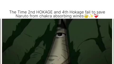 The time 2nd hokage and 4th hokage fail to save naruto