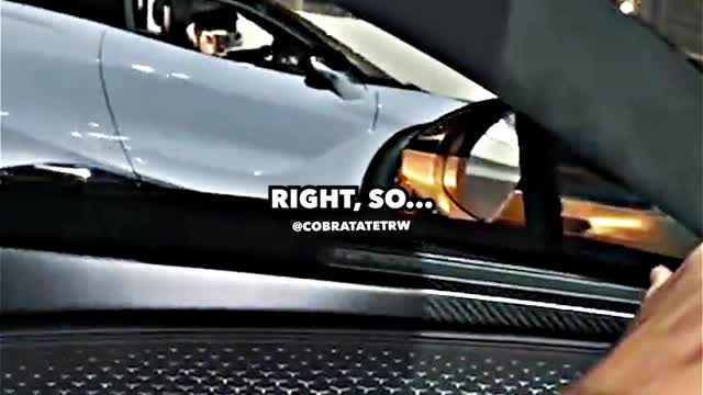 Andrew Tate takes a $5.2M Bugatti to a racing track