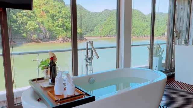 And where do you have a bath