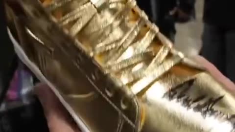 A pair of Trump sneakers