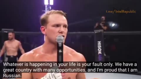 MMA fighter Yakov Bukin supporting the men in the Special Military Operation