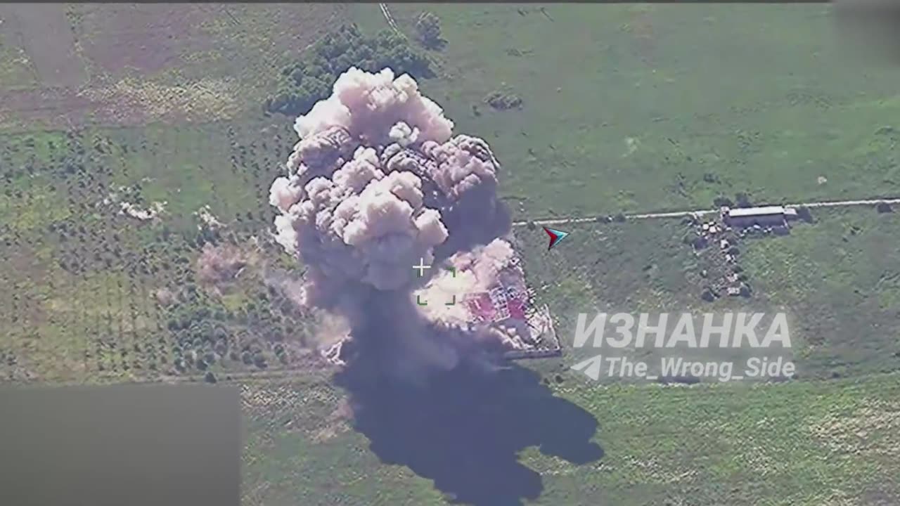 Russian FAB-3000 air strike on a staging ground for 5th bat. of the Ukrainian National Guard