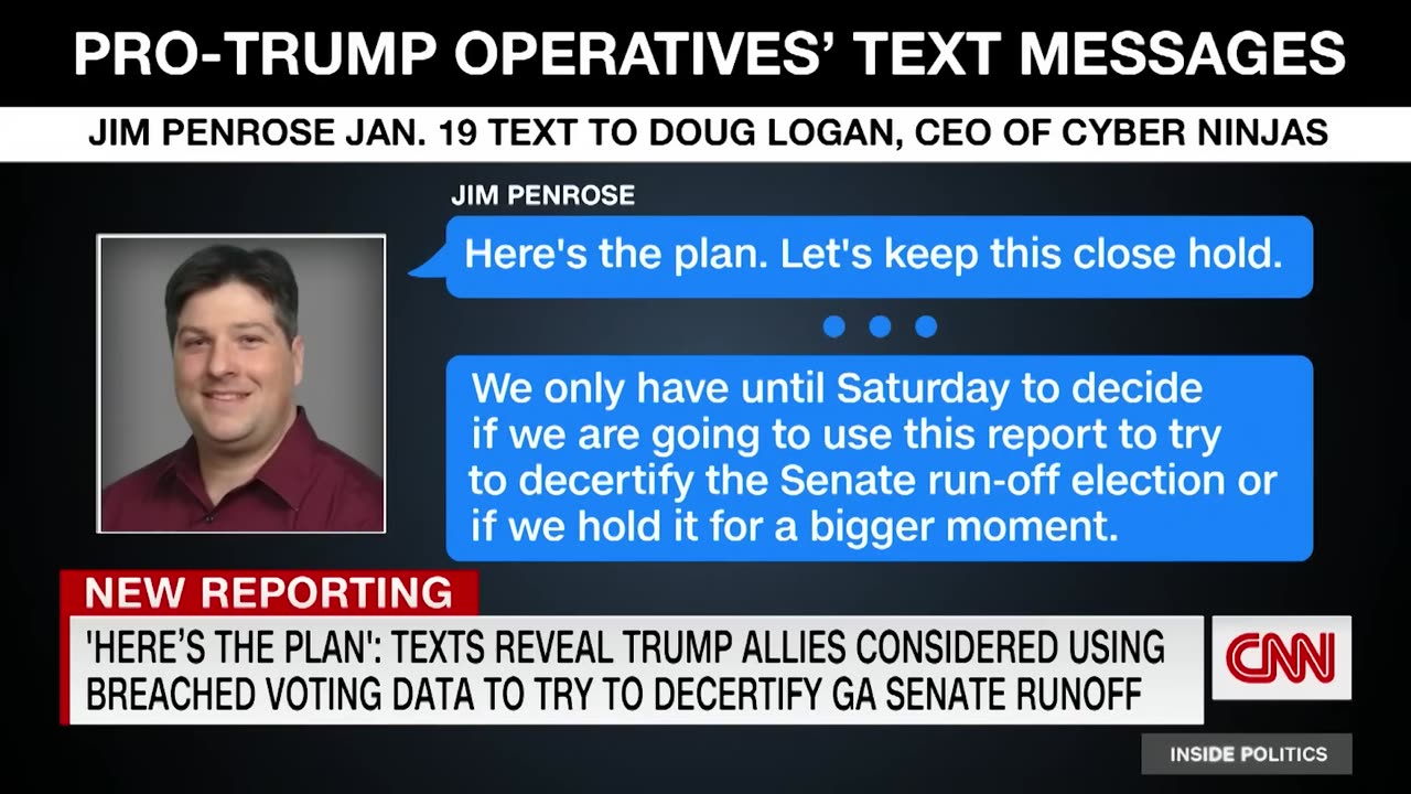 'Here's the plan': See Trump operatives' texts about breached voting data