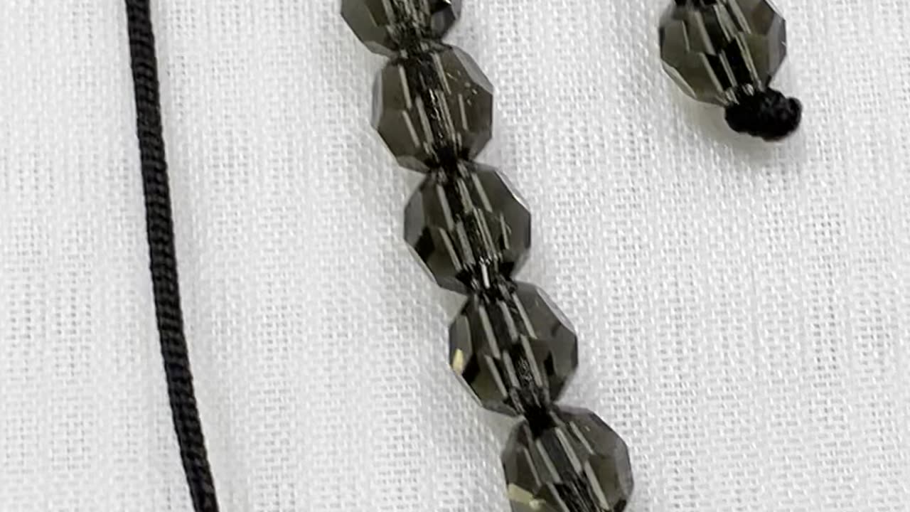 Handmade Unique Jewelry Set. Made with Swarovski Crystal. Black Diamond