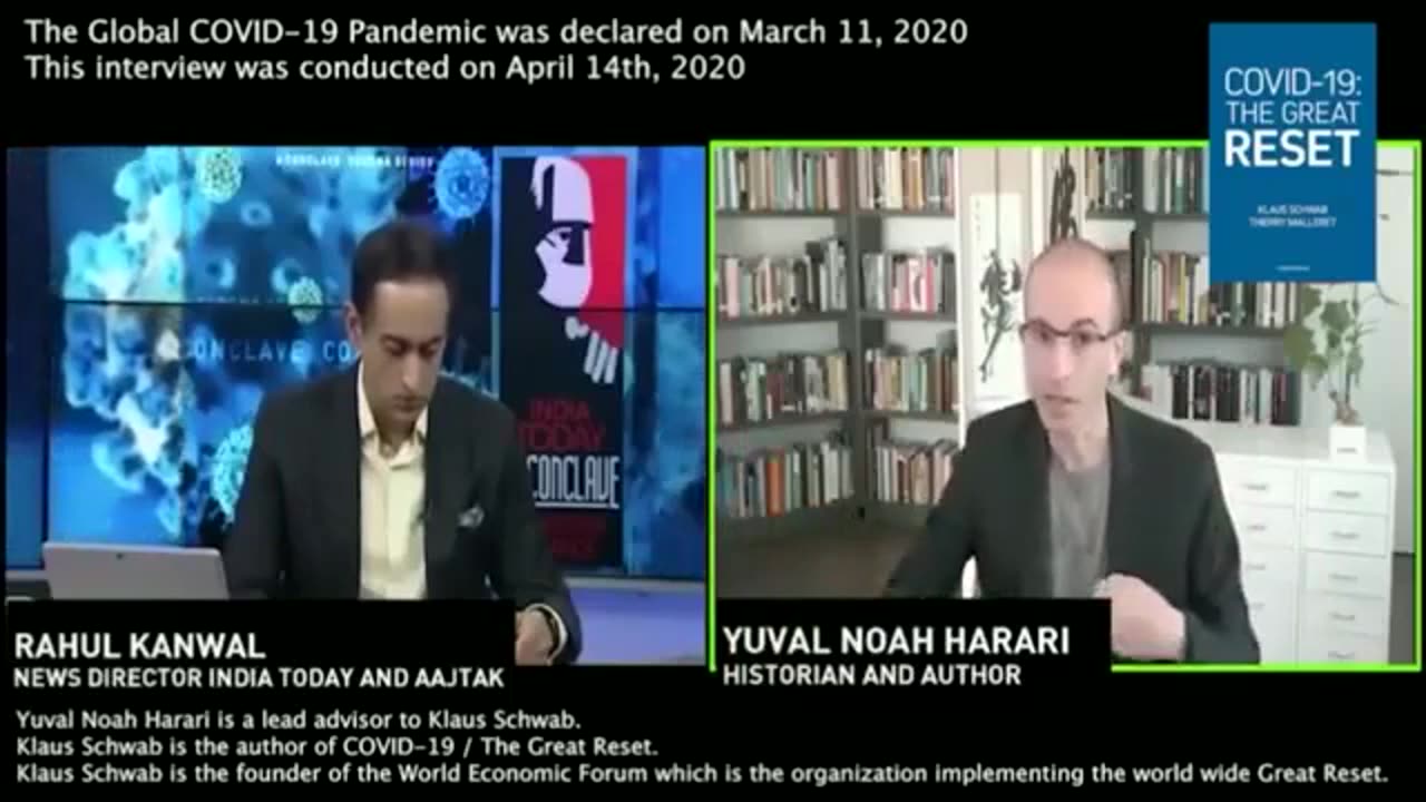 Yuval Noah Harari is a lead advisor for Klaus Schwab