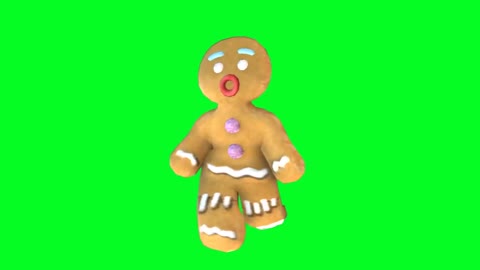 Ginger bread green screen effect